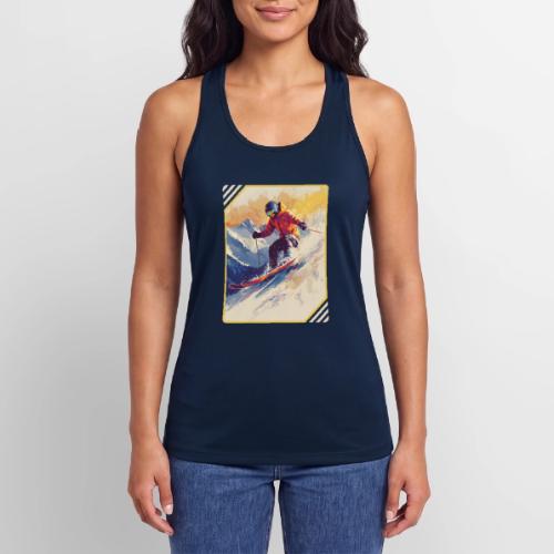 Skiing Through Snow Dreams - Women’s Performance Racerback Tank Top