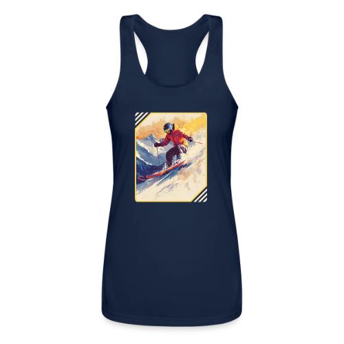 Skiing Through Snow Dreams - Women’s Performance Racerback Tank Top