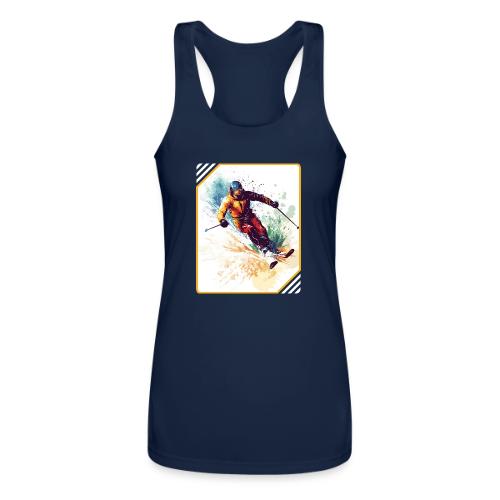 Winter Skiing Escape - Women’s Performance Racerback Tank Top