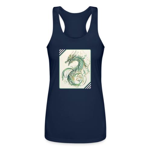 Brush of the Dragon - Women’s Performance Racerback Tank Top