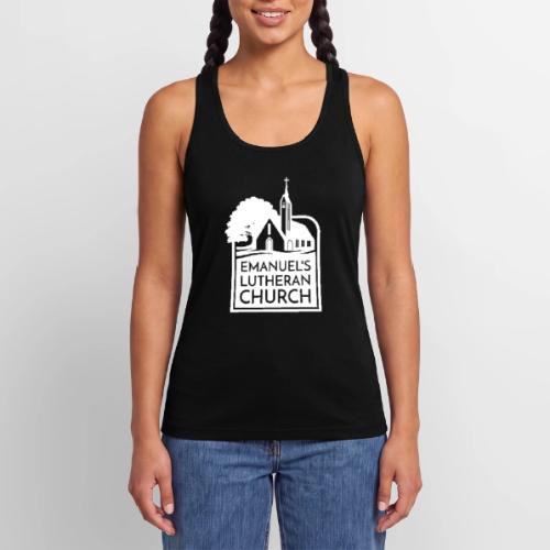 Single Vertical white2 - Women’s Performance Racerback Tank Top