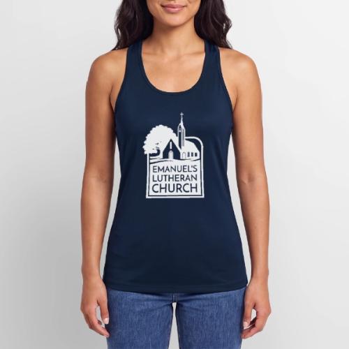 Single Vertical white2 - Women’s Performance Racerback Tank Top