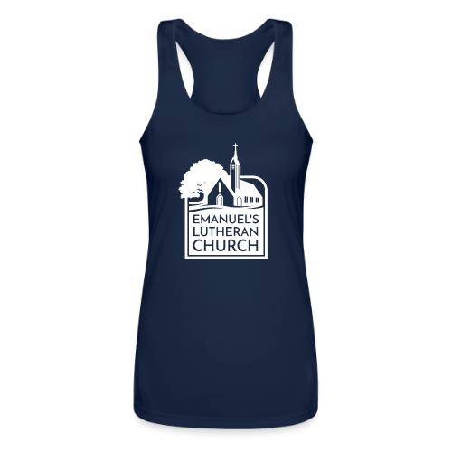 Single Vertical white2 - Women’s Performance Racerback Tank Top