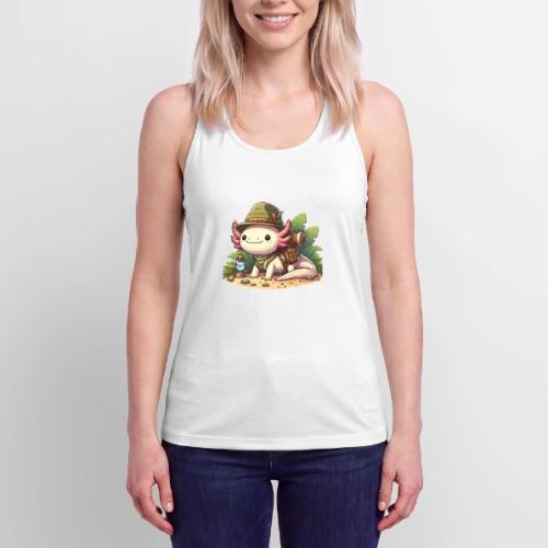 Cute Axolotl Adventure Graphic - Women’s Performance Racerback Tank Top
