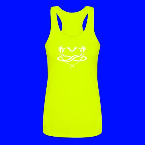 Polydragon (white) - Women’s Performance Racerback Tank Top