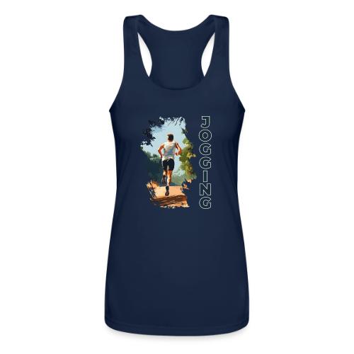 Jogging Vibes - Women’s Performance Racerback Tank Top