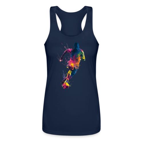 Soccer: Kick of Colors - Women’s Performance Racerback Tank Top