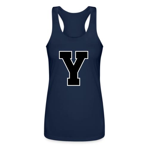 Varsity Letter Y Collegiate Alphabet Art - Women’s Performance Racerback Tank Top