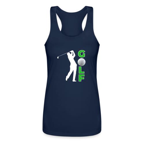 Golf: Classic Golf Motion - Women’s Performance Racerback Tank Top