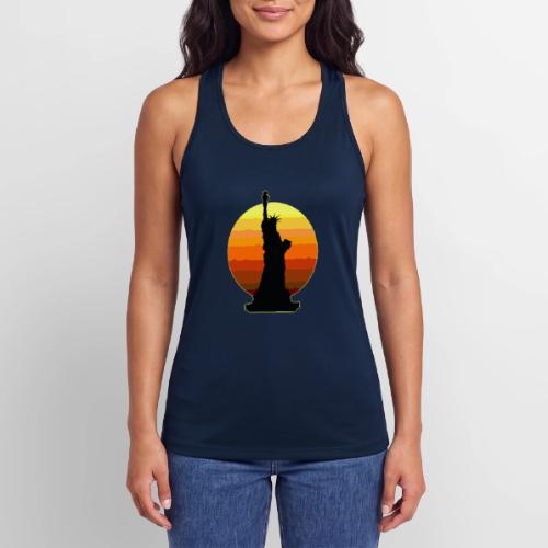 USA: Golden Horizon Liberty - Women’s Performance Racerback Tank Top