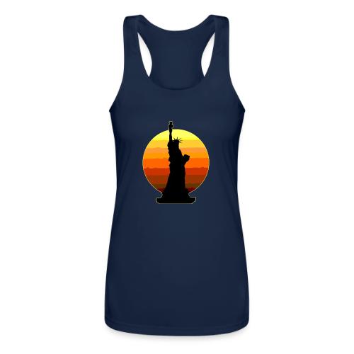 USA: Golden Horizon Liberty - Women’s Performance Racerback Tank Top
