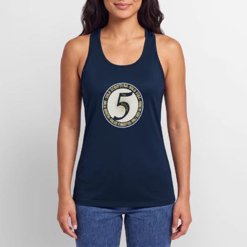 The Faithful Five - Five Sola's of the Reformation - Women’s Performance Racerback Tank Top