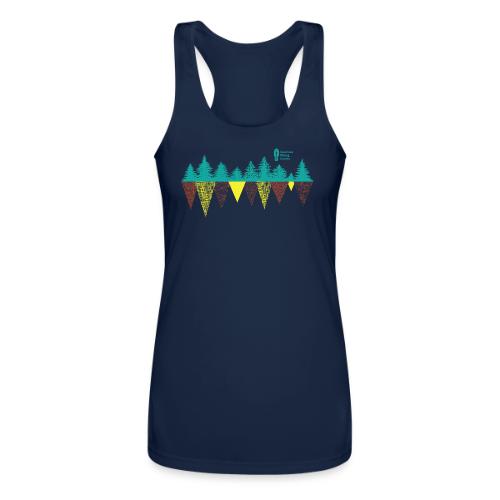 Treeline Geometry - Women’s Performance Racerback Tank Top