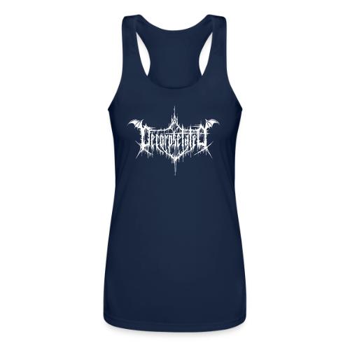 Decorpsetated Logo White - Women’s Performance Racerback Tank Top