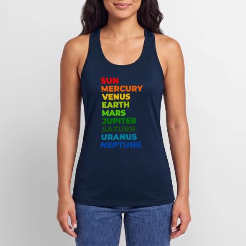 Color the solar system - Women’s Performance Racerback Tank Top