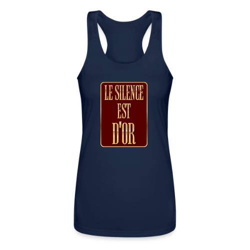 Silence is golden - Women’s Performance Racerback Tank Top