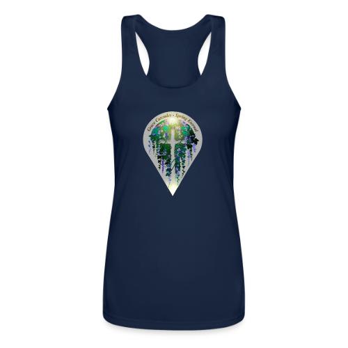 Easter Grace Cascades Vine T Shirt, Renewal Gift - Women’s Performance Racerback Tank Top