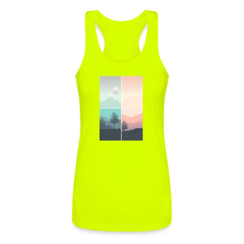 Travelling through the ages - Women’s Performance Racerback Tank Top