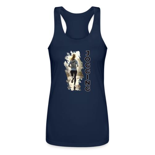 Jogging: Run into Motion - Women’s Performance Racerback Tank Top