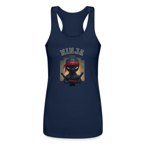 Cartoon Ninja Vibes - Women’s Performance Racerback Tank Top