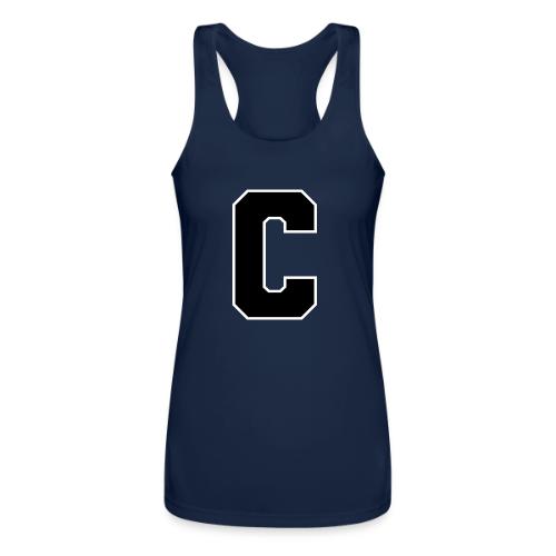 Varsity Letter C Collegiate Monogram - Women’s Performance Racerback Tank Top