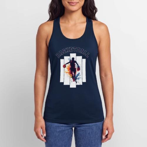 Basketball Never Stops - Women’s Performance Racerback Tank Top