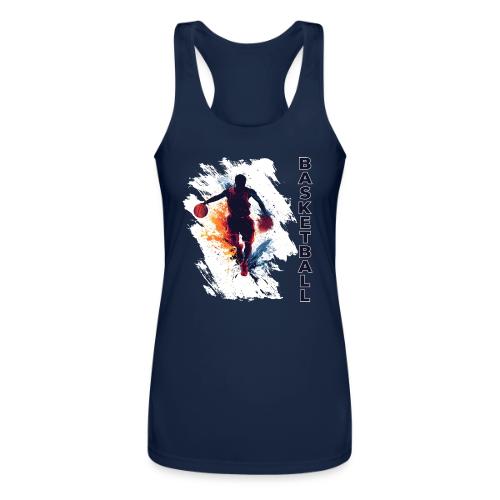 Basketball Hustle - Women’s Performance Racerback Tank Top