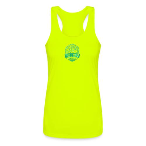 Leave It Better Than You Found It - cool gradient - Women’s Performance Racerback Tank Top