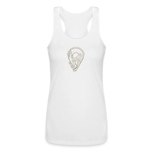 Find Your Trail Location Pin: National Trails Day - Women’s Performance Racerback Tank Top