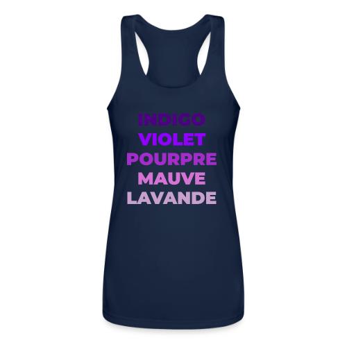 Shades of purple - Women’s Performance Racerback Tank Top