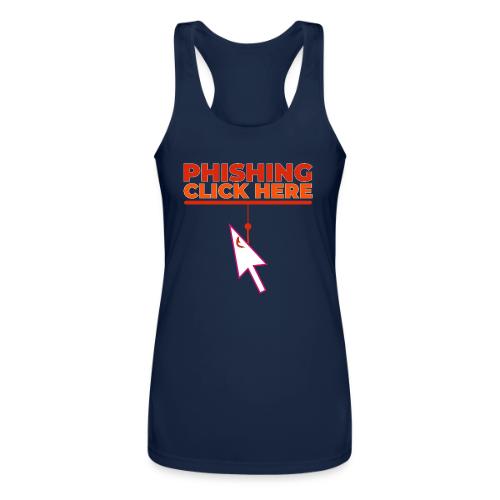 Phishing: Hooked by Deception - Women’s Performance Racerback Tank Top