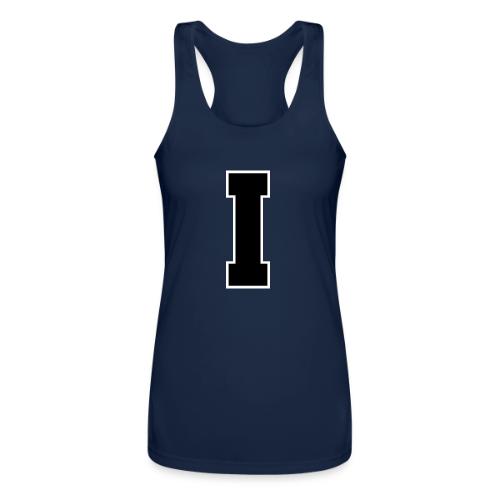 Varsity Letter I Collegiate Monogram - Women’s Performance Racerback Tank Top