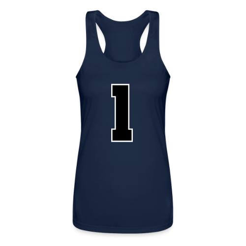Varsity Number 1 Athletic Style - Women’s Performance Racerback Tank Top