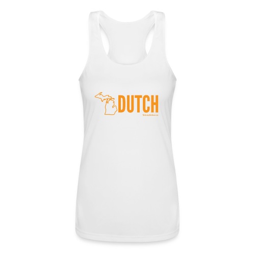 Michigan Dutch (orange) - Women’s Performance Racerback Tank Top
