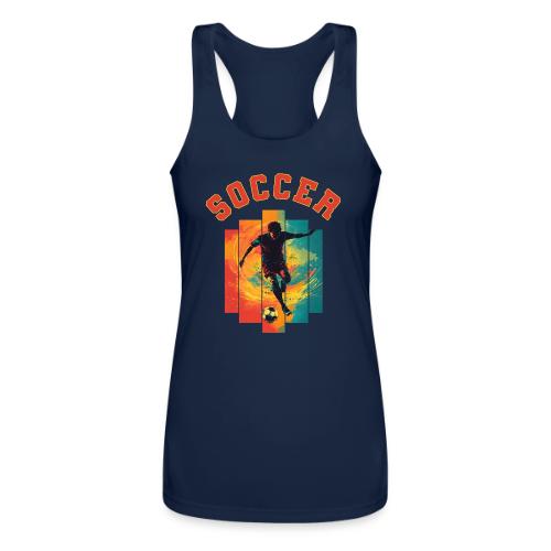 Soccer Heartbeat - Women’s Performance Racerback Tank Top