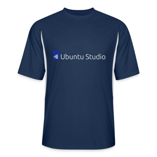 Ubuntu Studio Logo 2022 - White - Men’s Cooling Performance Color Blocked Jersey