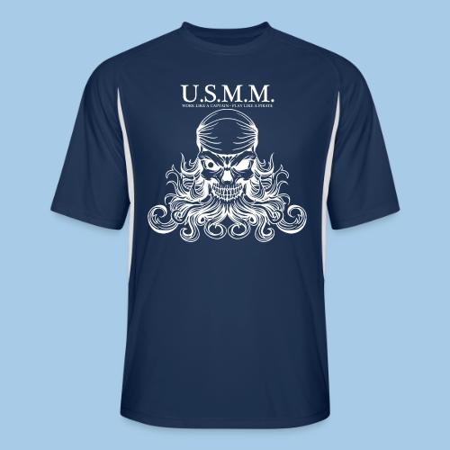 USMM, work like a captain, play like a pirate - Men’s Cooling Performance Color Blocked Jersey