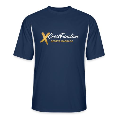 White XF SPORTS MASSAGE LOGO (front only) - Men’s Cooling Performance Color Blocked Jersey