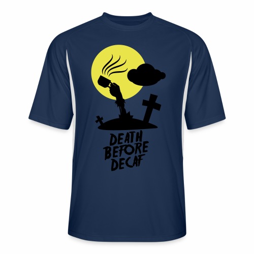 Death Before Decaf - Men’s Cooling Performance Color Blocked Jersey
