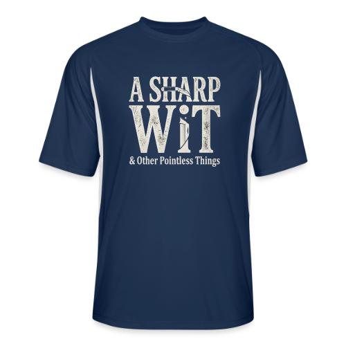A Sharp Wit & Other Pointless Things - Knife Pun - Men’s Cooling Performance Color Blocked Jersey
