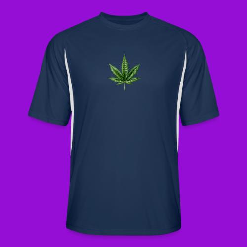 Cannabis Leaf - Men’s Cooling Performance Color Blocked Jersey