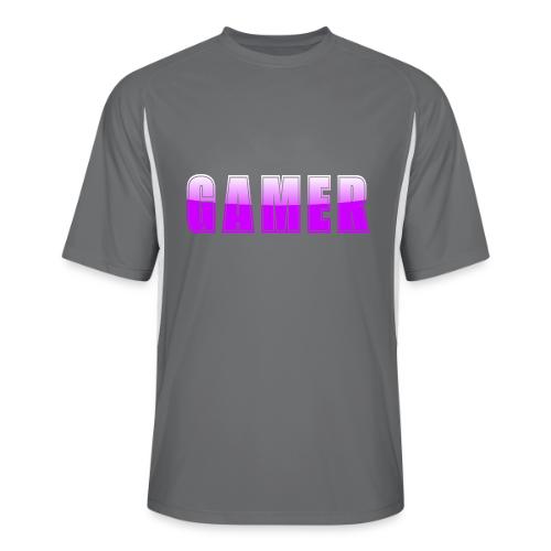 Gamer Purple Glossy Collegiate Design - Men’s Cooling Performance Color Blocked Jersey