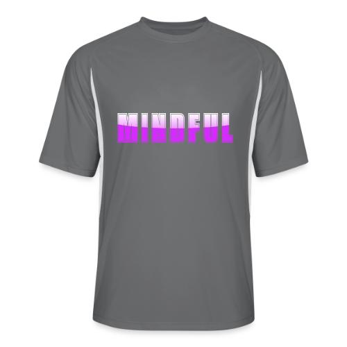 Mindful Typography Minimalist Design - Men’s Cooling Performance Color Blocked Jersey