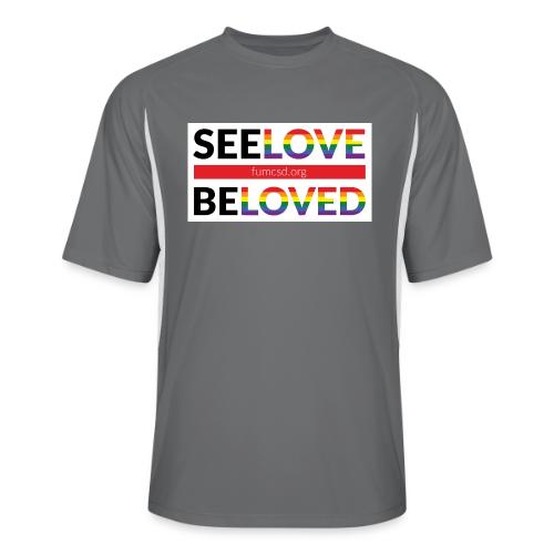 FUMCSD See Love, Be Loved: white design background - Men’s Cooling Performance Color Blocked Jersey