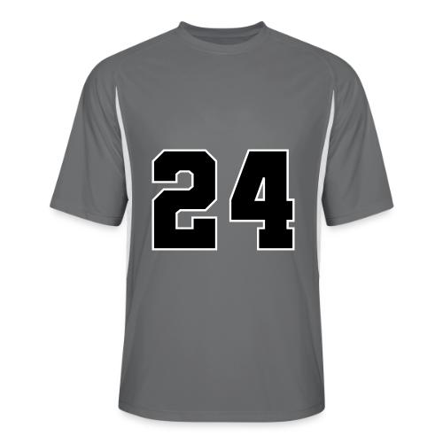 Varsity Number 24 College Font - Men’s Cooling Performance Color Blocked Jersey