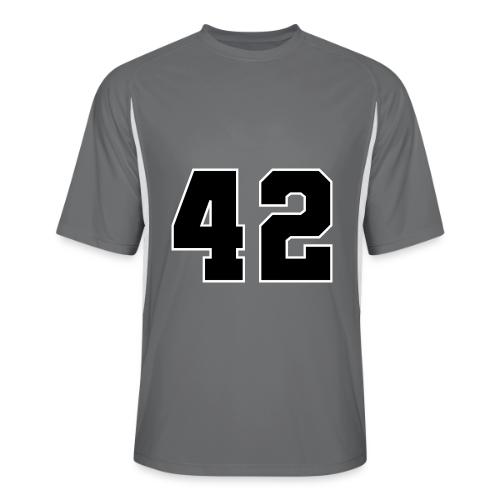 Varsity Number 42 Sports Style - Men’s Cooling Performance Color Blocked Jersey