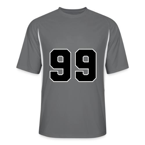 Varsity Number 99 Athletic Font - Men’s Cooling Performance Color Blocked Jersey