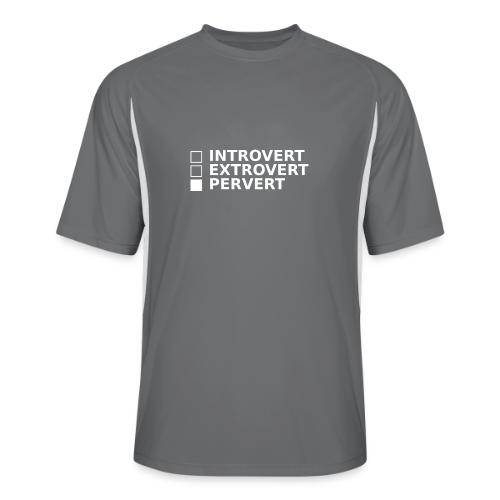 □ Introvert □ Extrovert ■ Pervert - Men’s Cooling Performance Color Blocked Jersey