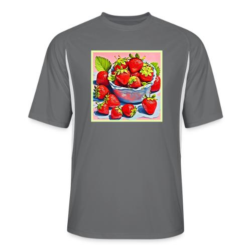 Fresh Strawberry Bowl - Men’s Cooling Performance Color Blocked Jersey