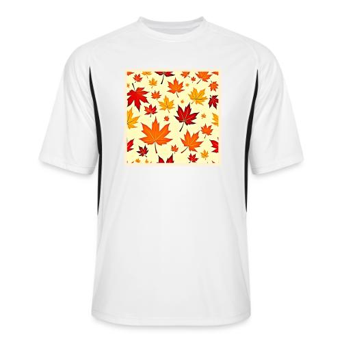 Seamless Fall Foliage Design - Men’s Cooling Performance Color Blocked Jersey